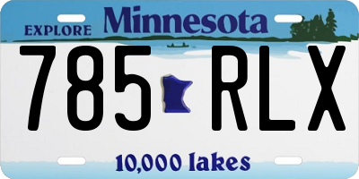 MN license plate 785RLX