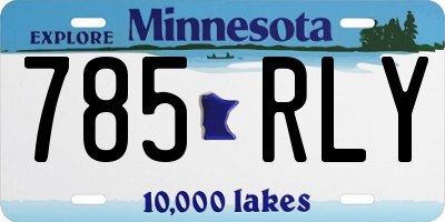 MN license plate 785RLY