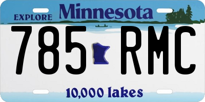 MN license plate 785RMC