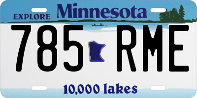 MN license plate 785RME