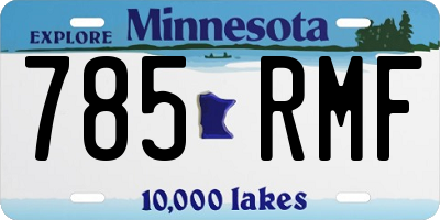 MN license plate 785RMF