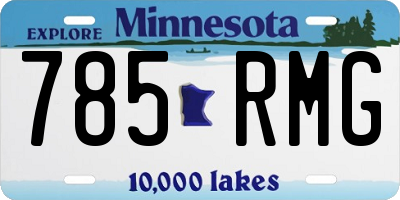 MN license plate 785RMG