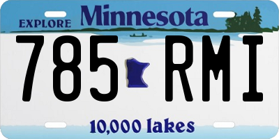 MN license plate 785RMI