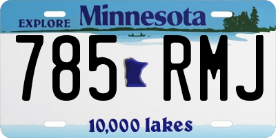 MN license plate 785RMJ