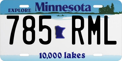MN license plate 785RML