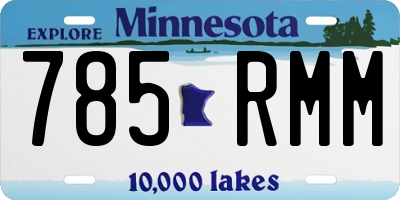 MN license plate 785RMM