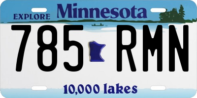 MN license plate 785RMN