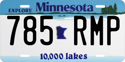 MN license plate 785RMP
