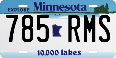 MN license plate 785RMS