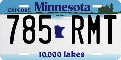 MN license plate 785RMT