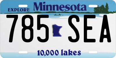 MN license plate 785SEA