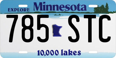 MN license plate 785STC