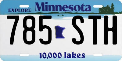 MN license plate 785STH