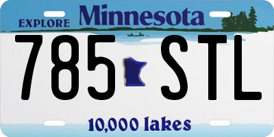 MN license plate 785STL