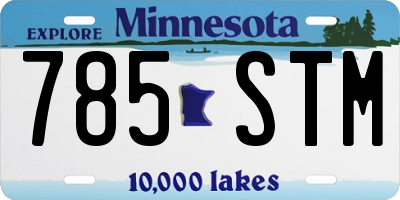 MN license plate 785STM