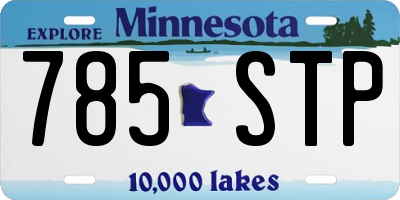 MN license plate 785STP