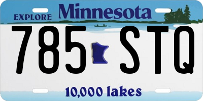 MN license plate 785STQ