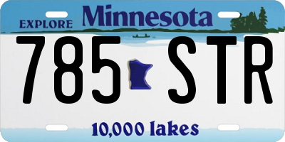 MN license plate 785STR