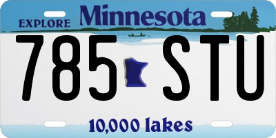 MN license plate 785STU