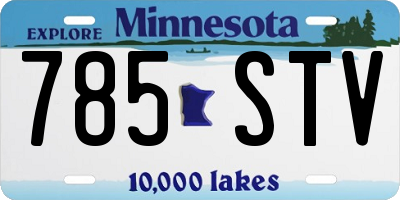 MN license plate 785STV