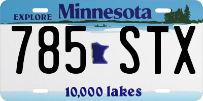 MN license plate 785STX