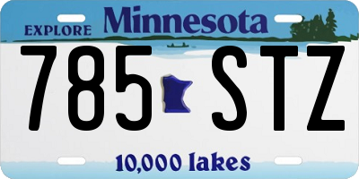 MN license plate 785STZ