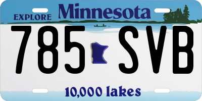 MN license plate 785SVB