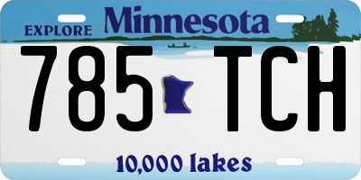 MN license plate 785TCH