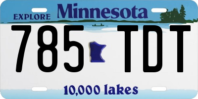 MN license plate 785TDT