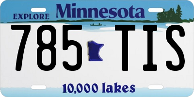 MN license plate 785TIS