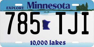 MN license plate 785TJI