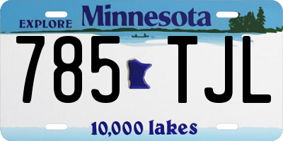 MN license plate 785TJL
