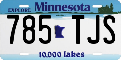 MN license plate 785TJS