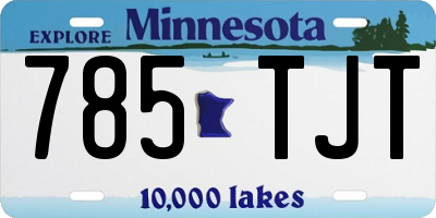 MN license plate 785TJT