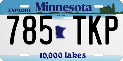 MN license plate 785TKP