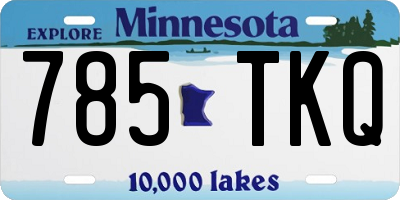 MN license plate 785TKQ