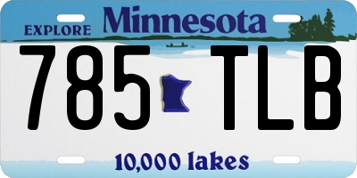 MN license plate 785TLB