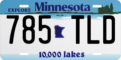 MN license plate 785TLD