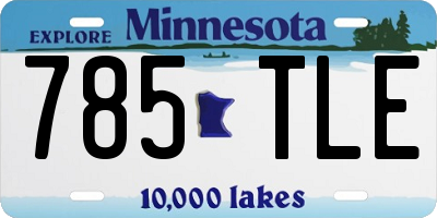 MN license plate 785TLE