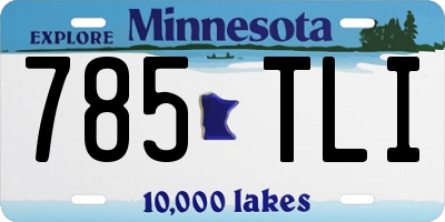 MN license plate 785TLI