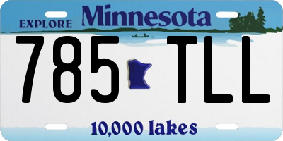 MN license plate 785TLL