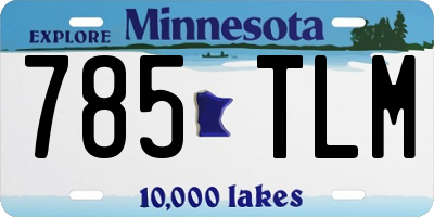 MN license plate 785TLM