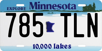 MN license plate 785TLN