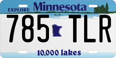 MN license plate 785TLR