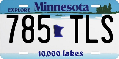 MN license plate 785TLS