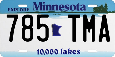 MN license plate 785TMA