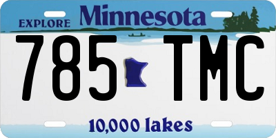 MN license plate 785TMC