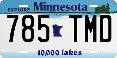 MN license plate 785TMD