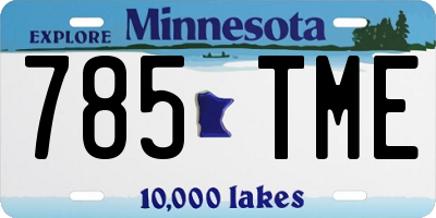 MN license plate 785TME
