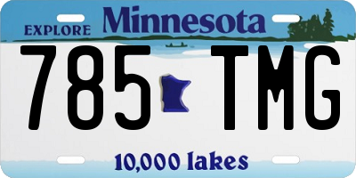 MN license plate 785TMG